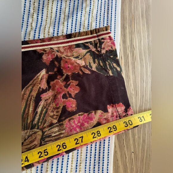CH|NO by Anthropologie Relaxed Floral Pants Multicolored Pockets Sz 27 - Picture 17 of 17